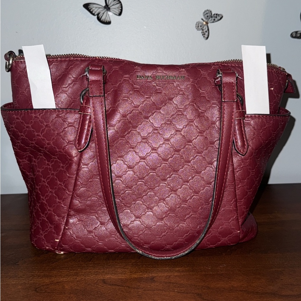 Cup Holder Purse (by Dana Buchman in Burgundy)